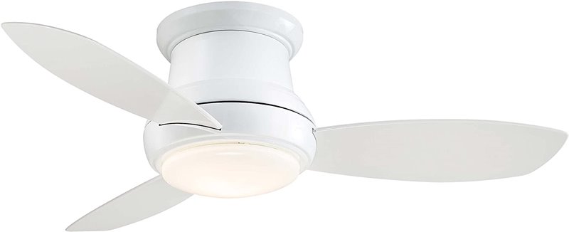 Minka-Aire F518L-WH-bedroom-ceiling-fan-with-light